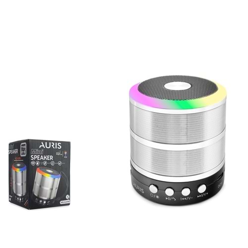 AURIS KLN190 Mini Bluetooth Hoparlör FM Radyo TWS USB TF RGB