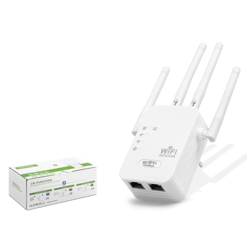 PIX-LINK LV-U7AC WiFi Repeater / Router / AP Dual Band 1200 Mbps - Beyaz