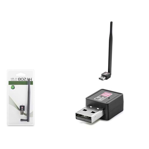 PIX-LINK LV-UW02T USB WiFi Adaptör 150 Mbps - Siyah