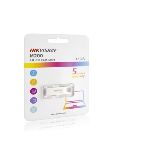 HIKVISION M200-32G USB Flash Bellek 32 GB USB 2.0 Metal Gövde