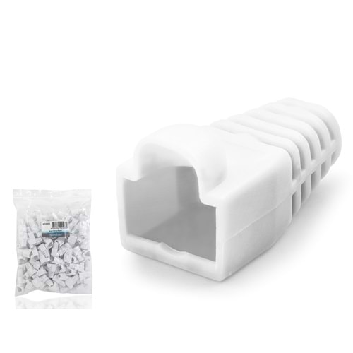 NODAR ND2433 RJ45 Konnektör Papuç 100’lü Paket - Beyaz