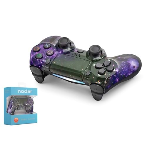 NODAR ND400AP PS4 Uyumlu Kablosuz GamePad Oyun Kolu - Siyah Mor