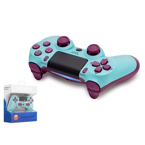 NODAR ND400E Bluetooth GamePad Oyun Kolu PS4 Uyumlu DoubleShock 4 Turkuaz Bordo