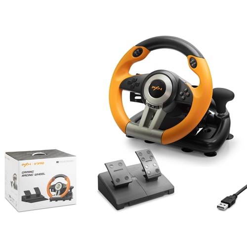 NODAR ND701 PXN V3 PRO Direksiyon Seti 270° PS4 PS3 PC Xbox Switch Uyumlu - Turuncu