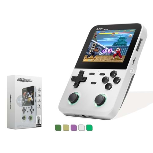 NODAR ND758 Retro El Oyun Konsolu 3.5 inç Ekran 1 GB RAM 128 GB Kart Destekli - Beyaz