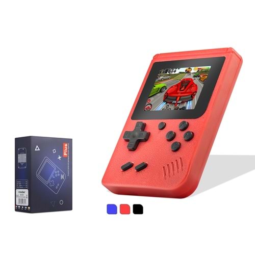 NODAR ND761 Retro Mini Arcade El Oyun Konsolu 400 in 1 Dahili Oyunlu - Kırmızı