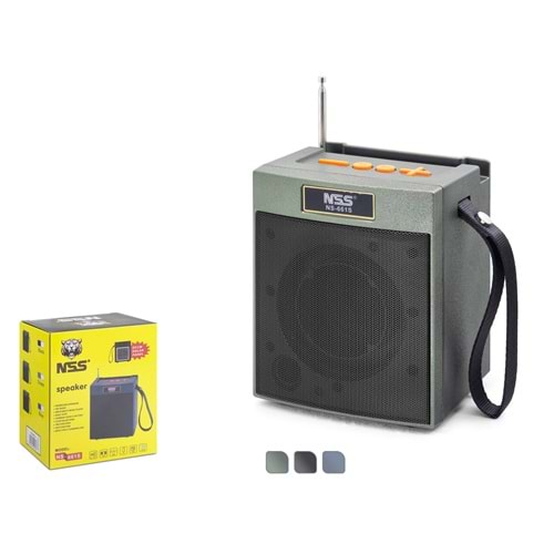 NSS NS661S Bluetooth FM Radyo TWS USB TF AUX Solar Şarjlı Taşınabilir Kamp Hoparlör