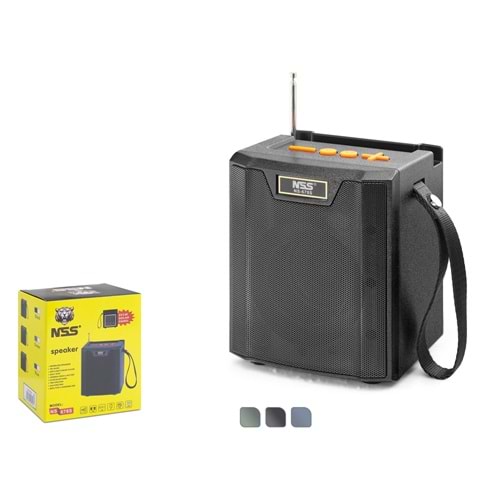 NSS NS678S Bluetooth FM Radyo TWS USB TF AUX Solar Şarjlı Taşınabilir Kamp Hoparlör