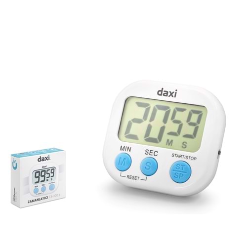 DAXI TX-100 Dijital Zamanlayıcı Kronometre - Beyaz