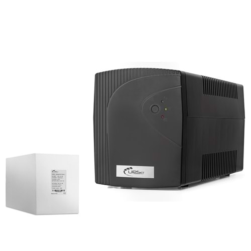 UPSET UPSET1200 UPS Kesintisiz Güç Kaynağı - 1200VA - Siyah