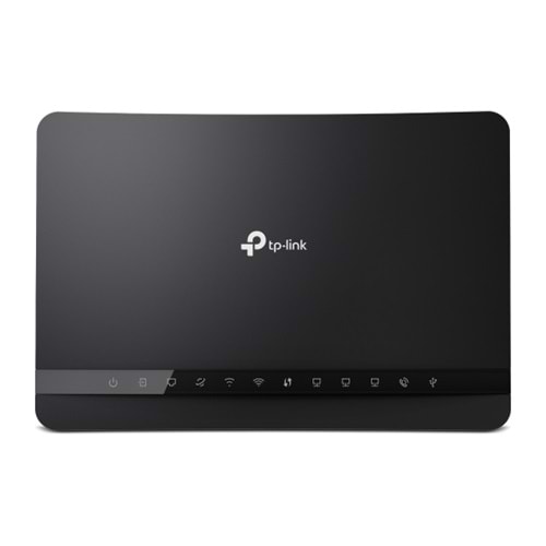 TP-LINK VR1210v AC1200 Dual Band Gigabit VDSL ADSL VoIP Modem Router Yenilenmiş - Siyah