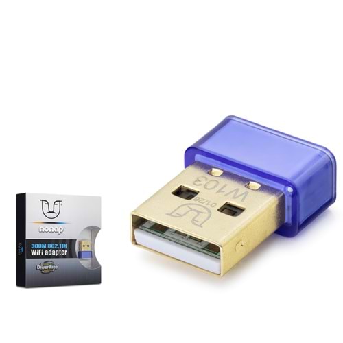 NONAP W103 USB WiFi Adaptör 300 Mbps DVR Uyumlu - Mavi