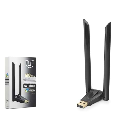 NONAP W166 USB WiFi Adaptör 600 Mbps AC Dual Band - Siyah