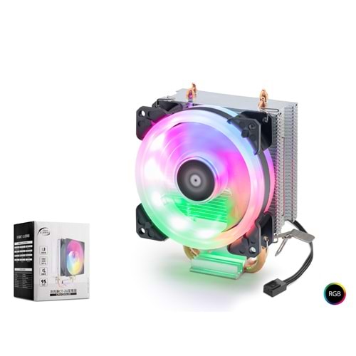 SPECTRUM YZC0076LK-SARF110638 CPU Kule Tipi İşlemci Soğutucu Tek Fanlı 90 mm RGB