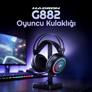 HADRON G882 Gaming Kulaklık USB RGB 7.1 - Siyah