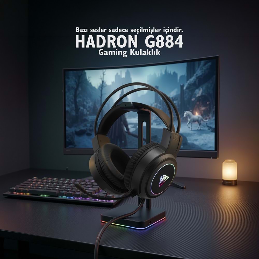 NODAR G884 Gaming Kulaklık USB - Siyah