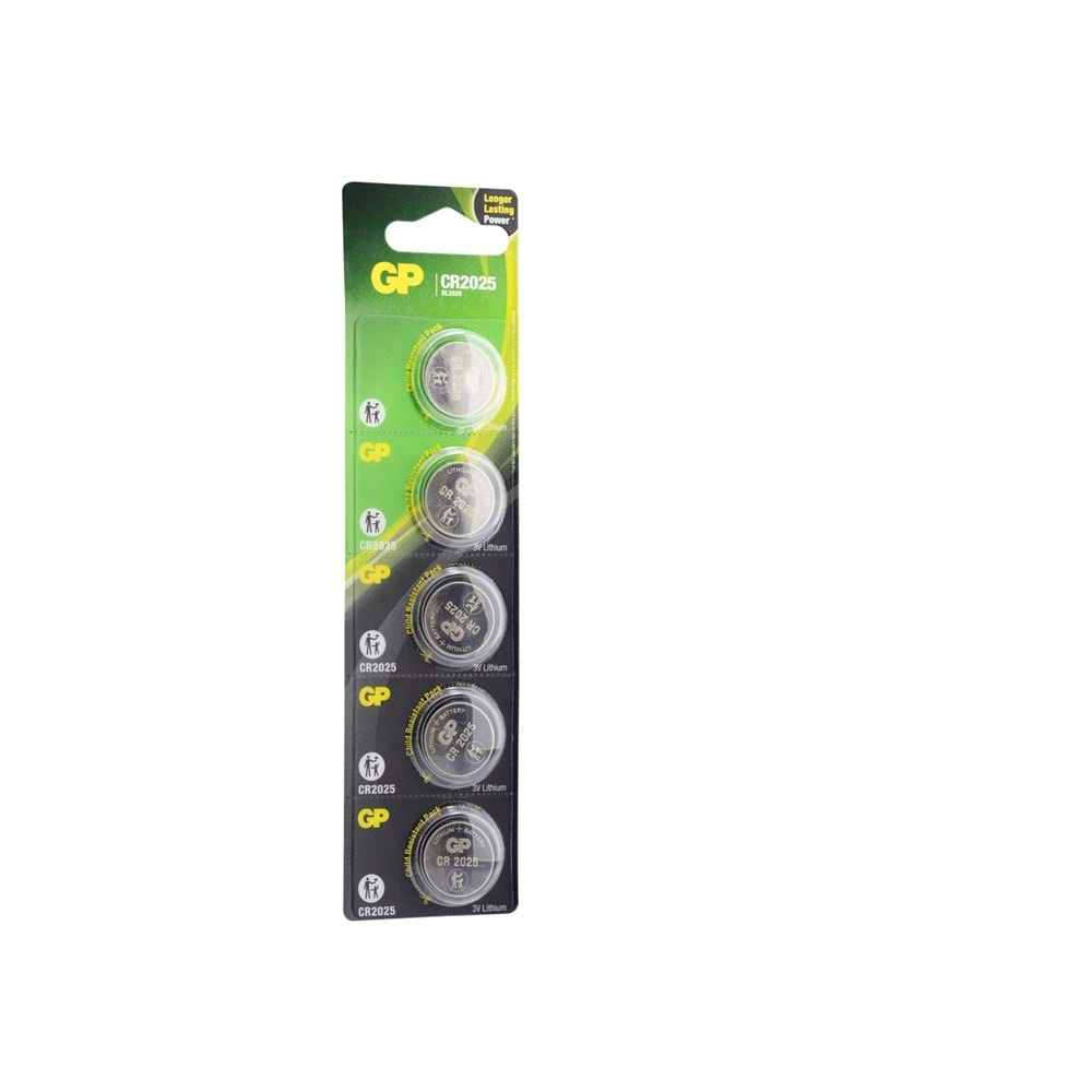 Gp GPCR2025 3V Lityum Düğme Pil 5’li Paket