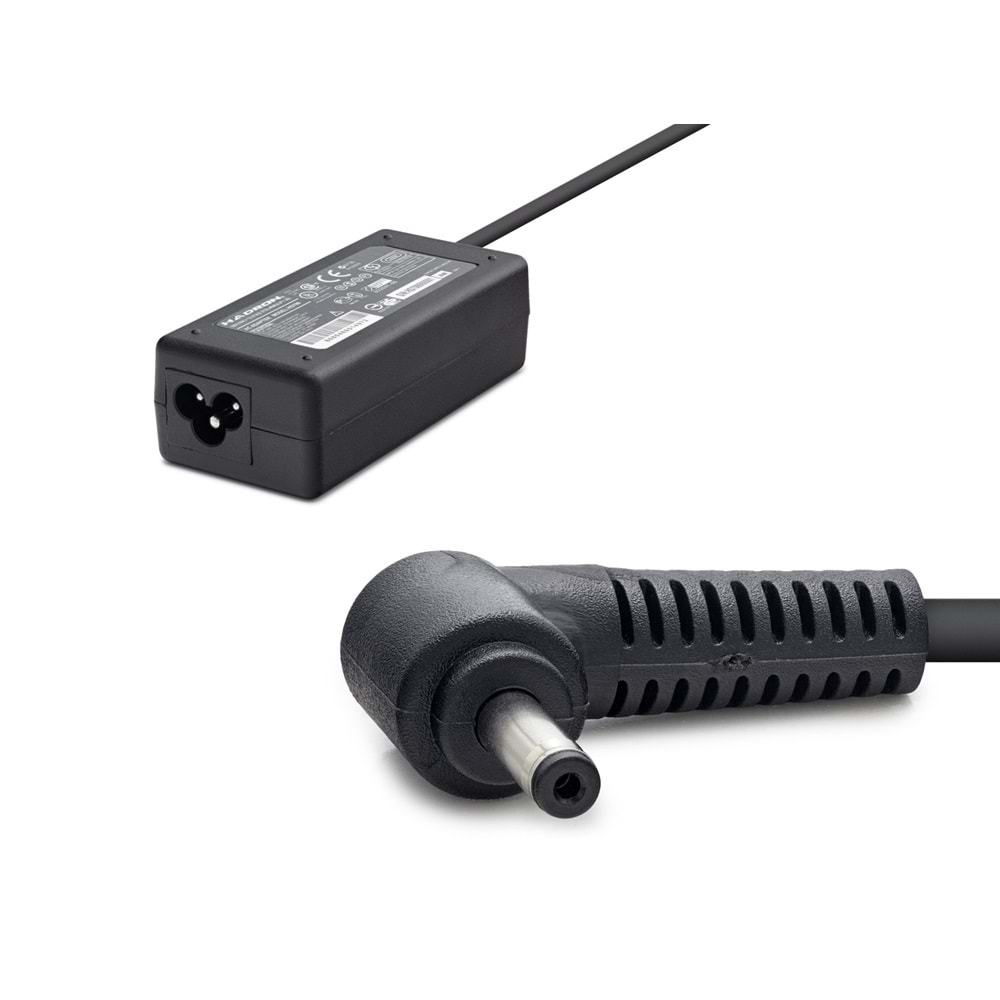 HADRON HD798 19V 2.37A 45W Laptop Adaptörü - 4.0x1.35mm - Asus, HP, Toshiba Uyumlu - Siyah