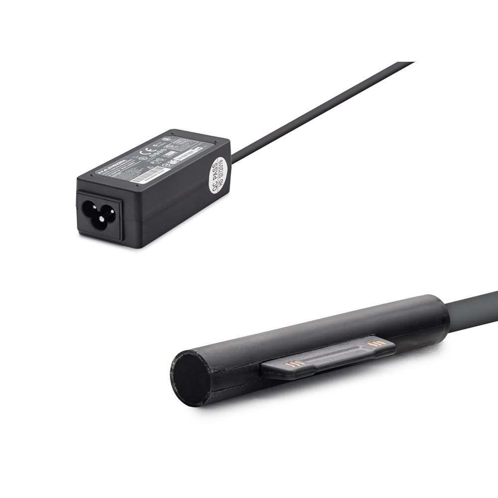 HADRON HD8816 12V 2.58A 31W Laptop Adaptörü - Surface Konnektör - Microsoft Surface Uyumlu - Siyah