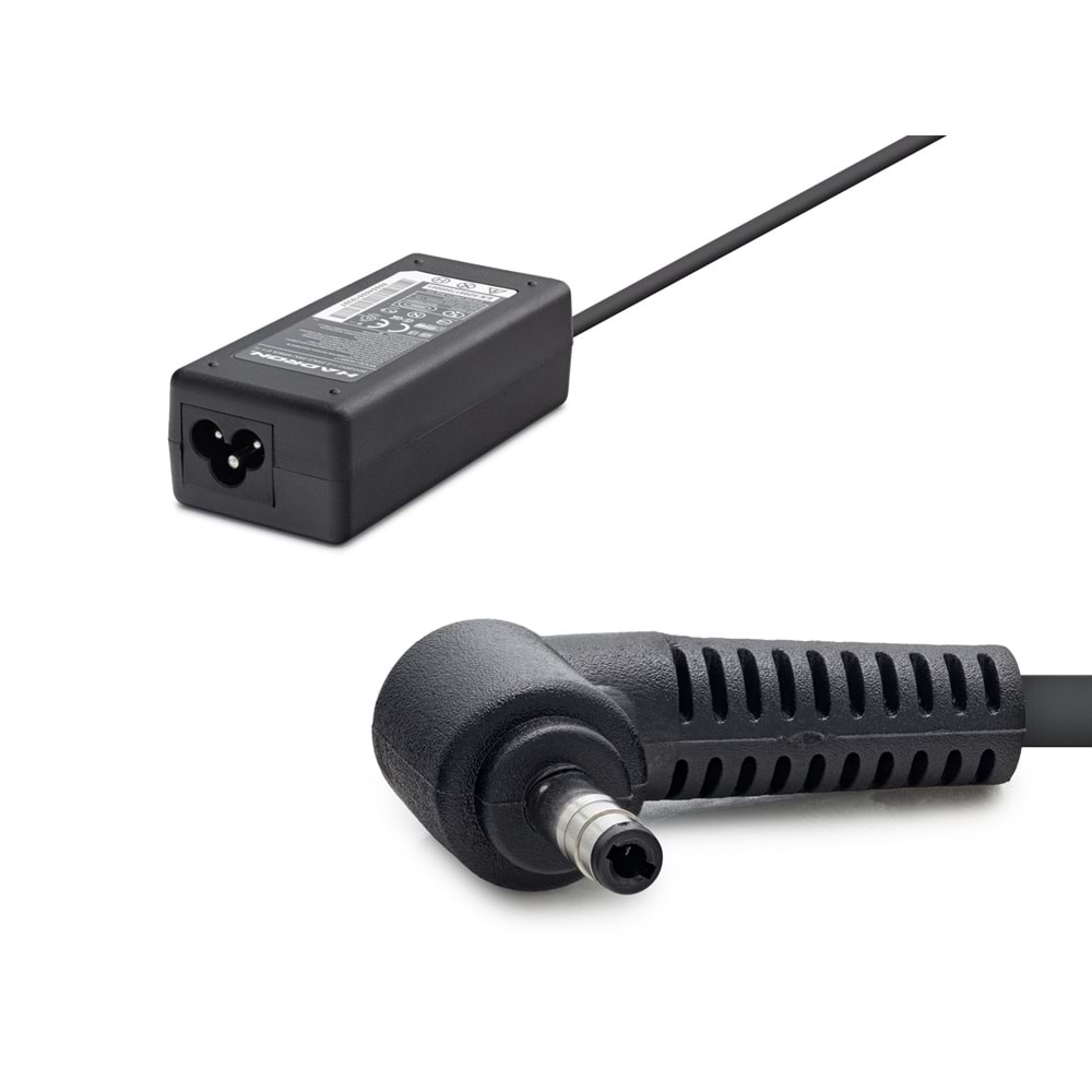 HADRON HD8817 20V 2.25A 45W Laptop Adaptörü - 4.0x1.7mm - Lenovo, Acer, Casper, Grundig Uyumlu - Siyah