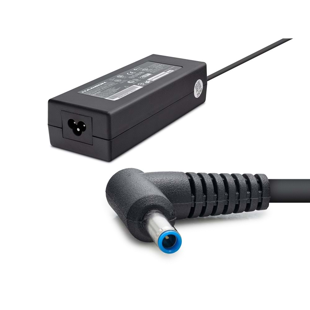 HADRON HD8819 19.5V 6.15A 120W Laptop Adaptörü - 4.5x3.0mm - HP, Dell Uyumlu - Siyah