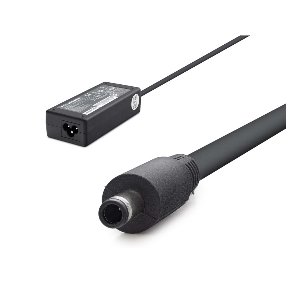 HADRON HD8822 19.5V 2.31A 45W Laptop Adaptörü - 4.5x3.0mm - HP, Dell, Lenovo Uyumlu - Siyah