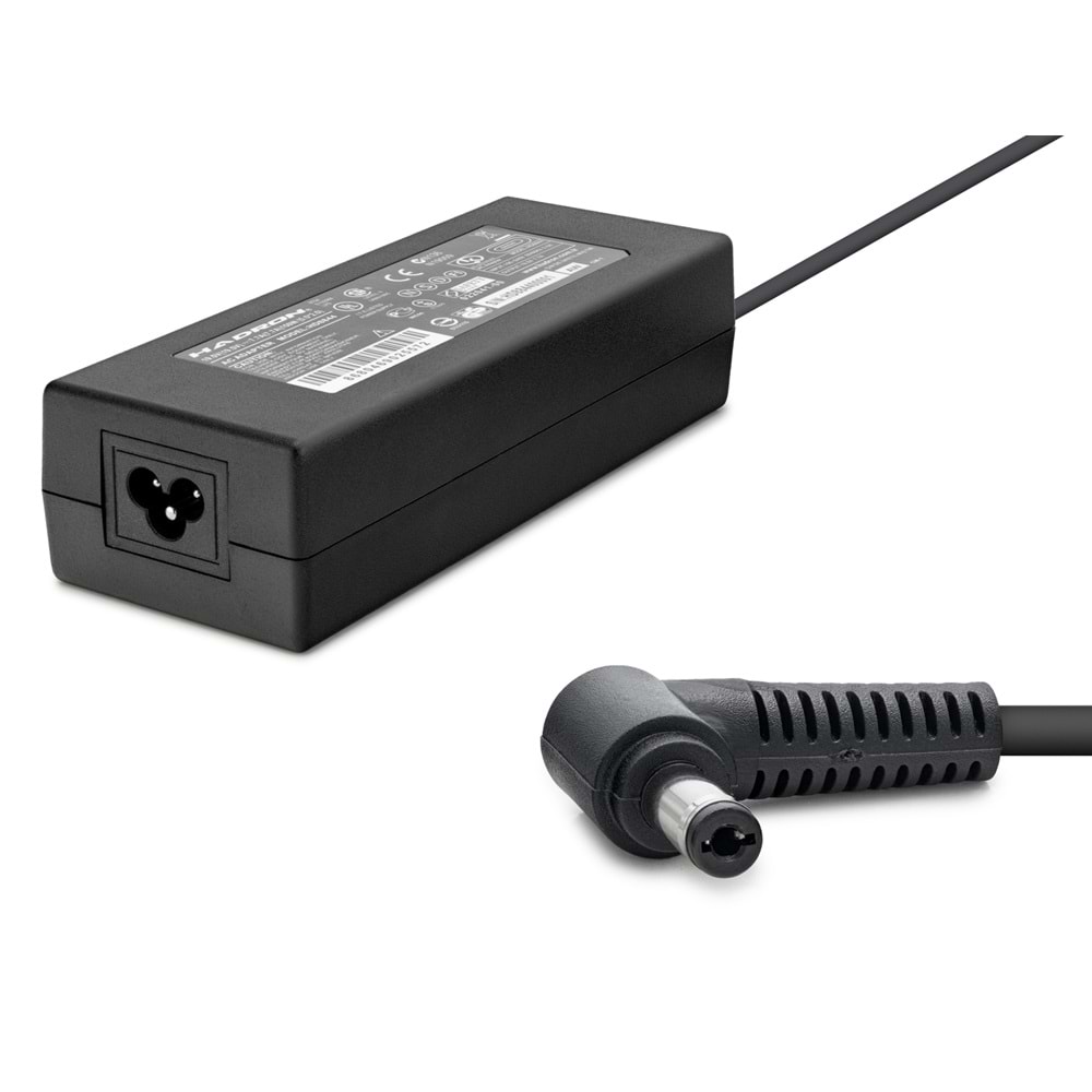 HADRON HD8844 19.5V 7.7A 150W Laptop Adaptörü - 5.5x2.5mm - Asus, Toshiba, Vestel, Casper Uyumlu - Siyah