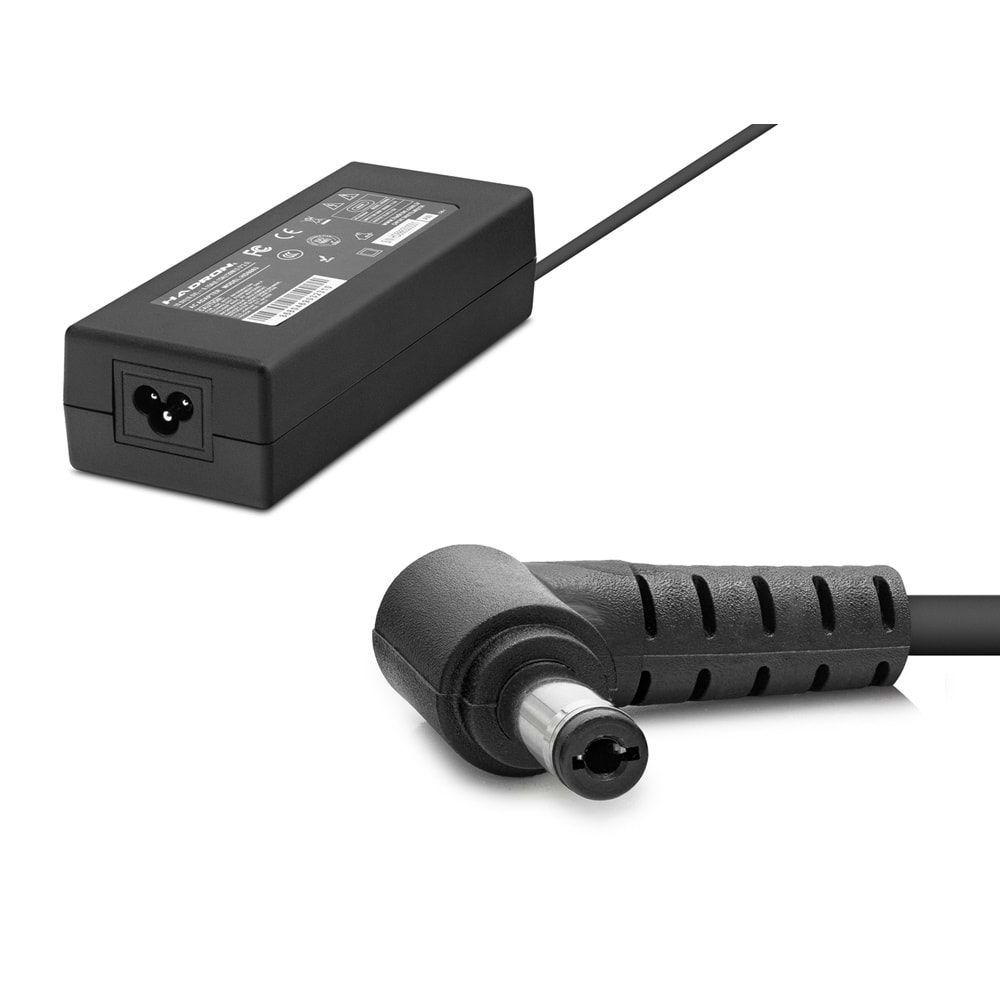 HADRON HD8863 19.5V 6.15A 120W Laptop Adaptörü - 5.5x2.5mm - Asus, Toshiba, Vestel, Casper Uyumlu - Siyah