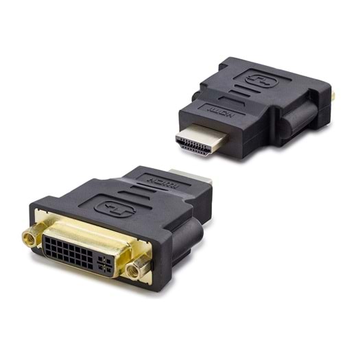 HADRON HDX1255 HDMI to DVI-I 24+5 Dişi Görüntü Dönüştürücü - Siyah