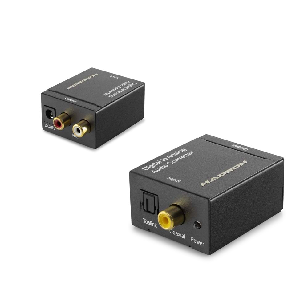 HADRON HDX1297 Analog to Dijital Ses Dönüştürücü - Siyah