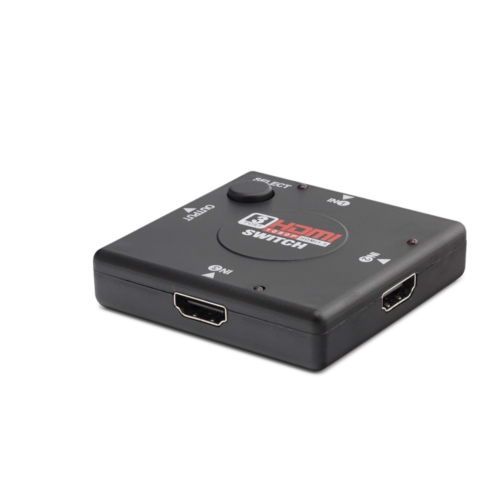 HADRON HDX1309 HDMI Switch 1080p 3 In 1 Out - Siyah