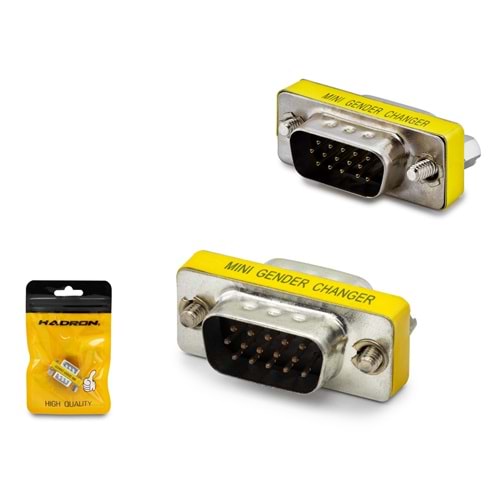 HADRON HDX1330 VGA Gender Changer Adaptör - Gümüş