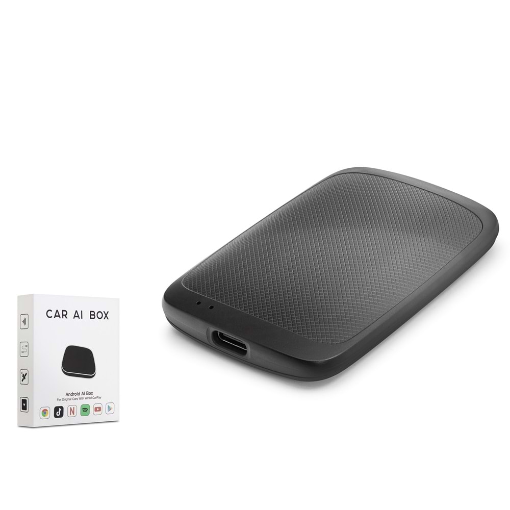 HADRON HDX1399 Kablosuz Smart Box CarPlay ve Android Auto Multimedya Kutusu 128 GB TF Kart Destekli - Siyah