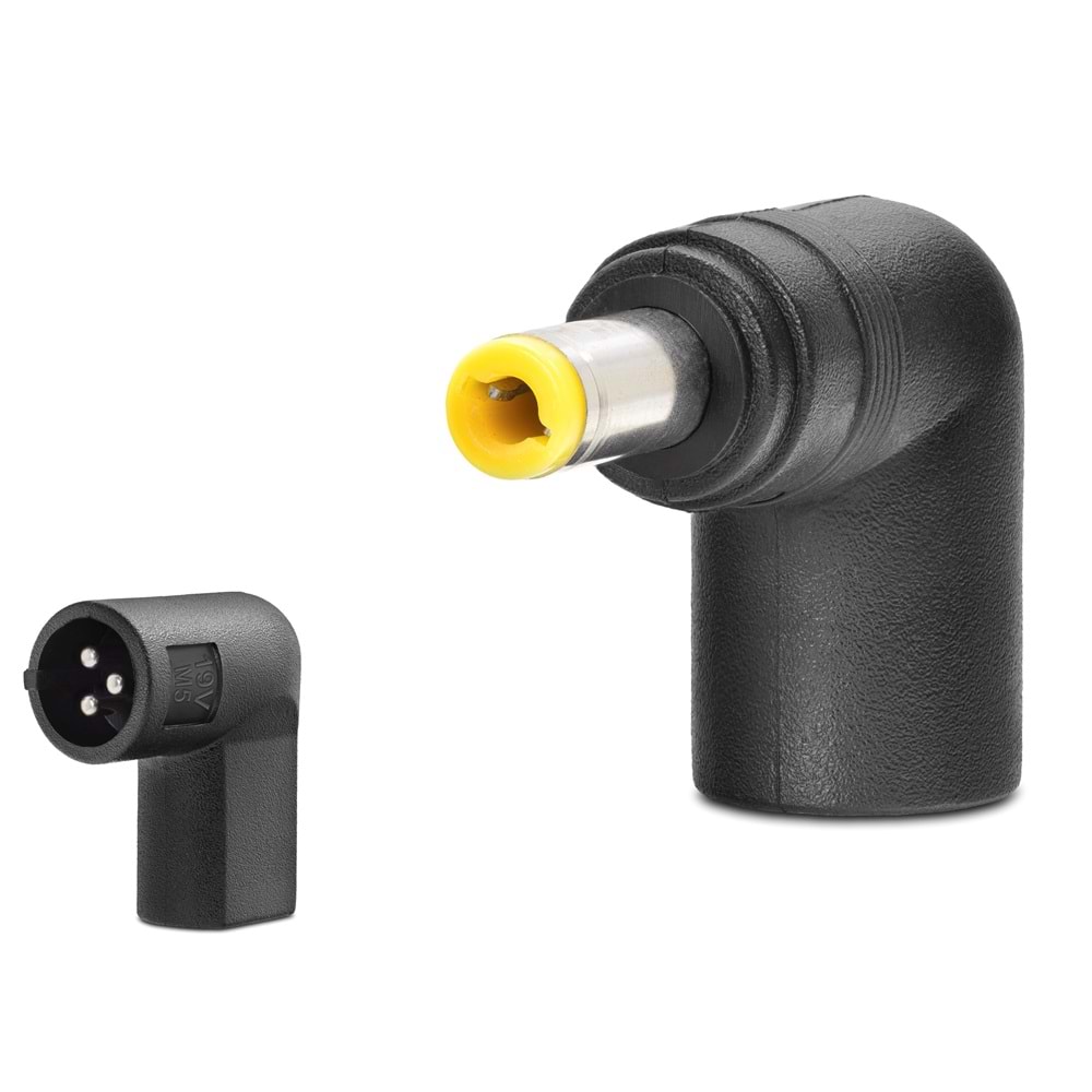 HADRON HDX1402 DC Jack Dönüştürücü 5.5 x 2.5 mm - Siyah