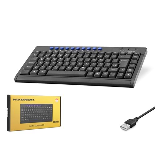HADRON HDX2602 Multimedia Mini Klavye - Siyah