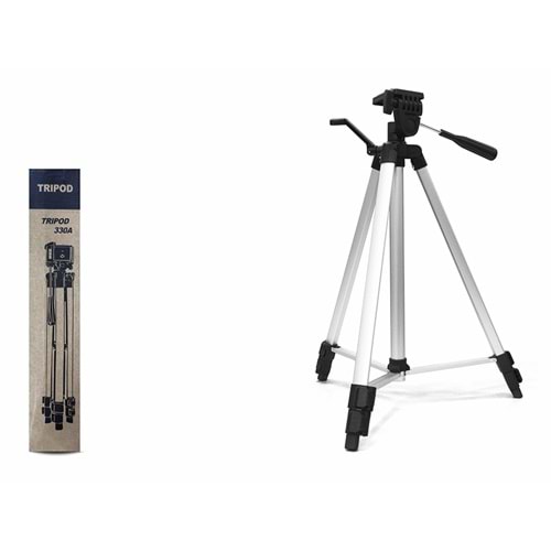 HADRON HDX330A Telefon Tripodu Ayarlanabilir Kollu 135 cm - Gümüş