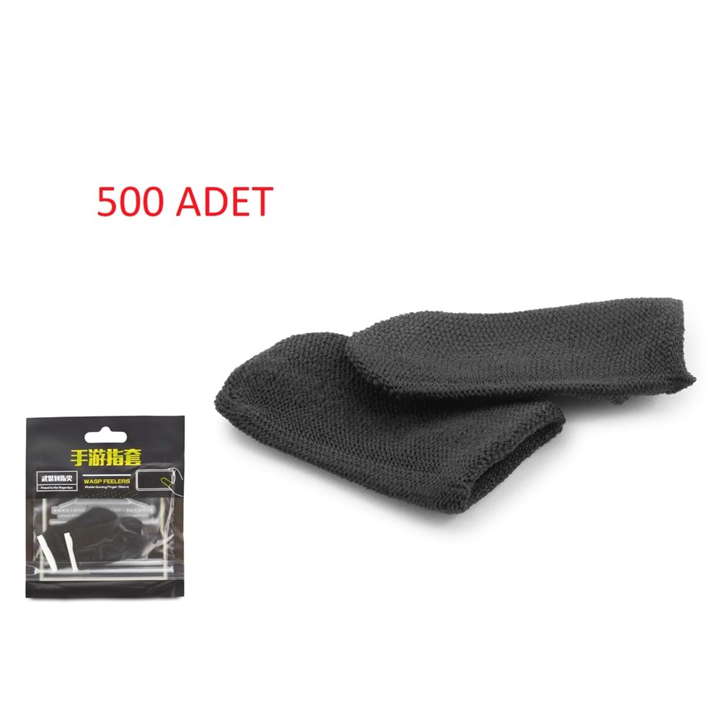 HADRON HDX3577P-500 Adet Mobil Oyun Parmak Eldiveni Dokunmatik Hassasiyet PUBG CoD Free Fire Uyumlu - Siyah