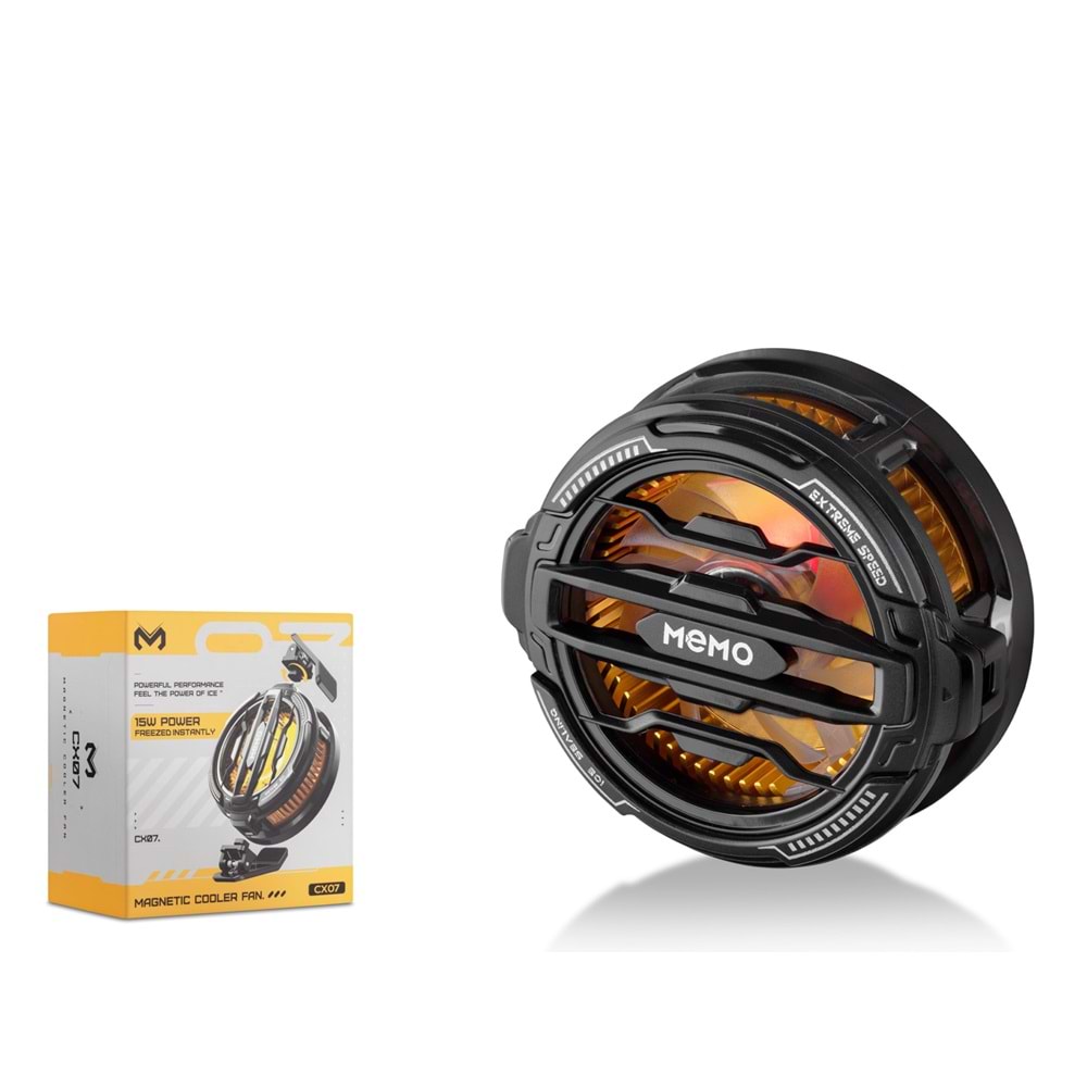 HADRON HDX4363 Telefon Tablet Soğutucu Fan Manyetik MagSafe Uyumlu LED - Siyah