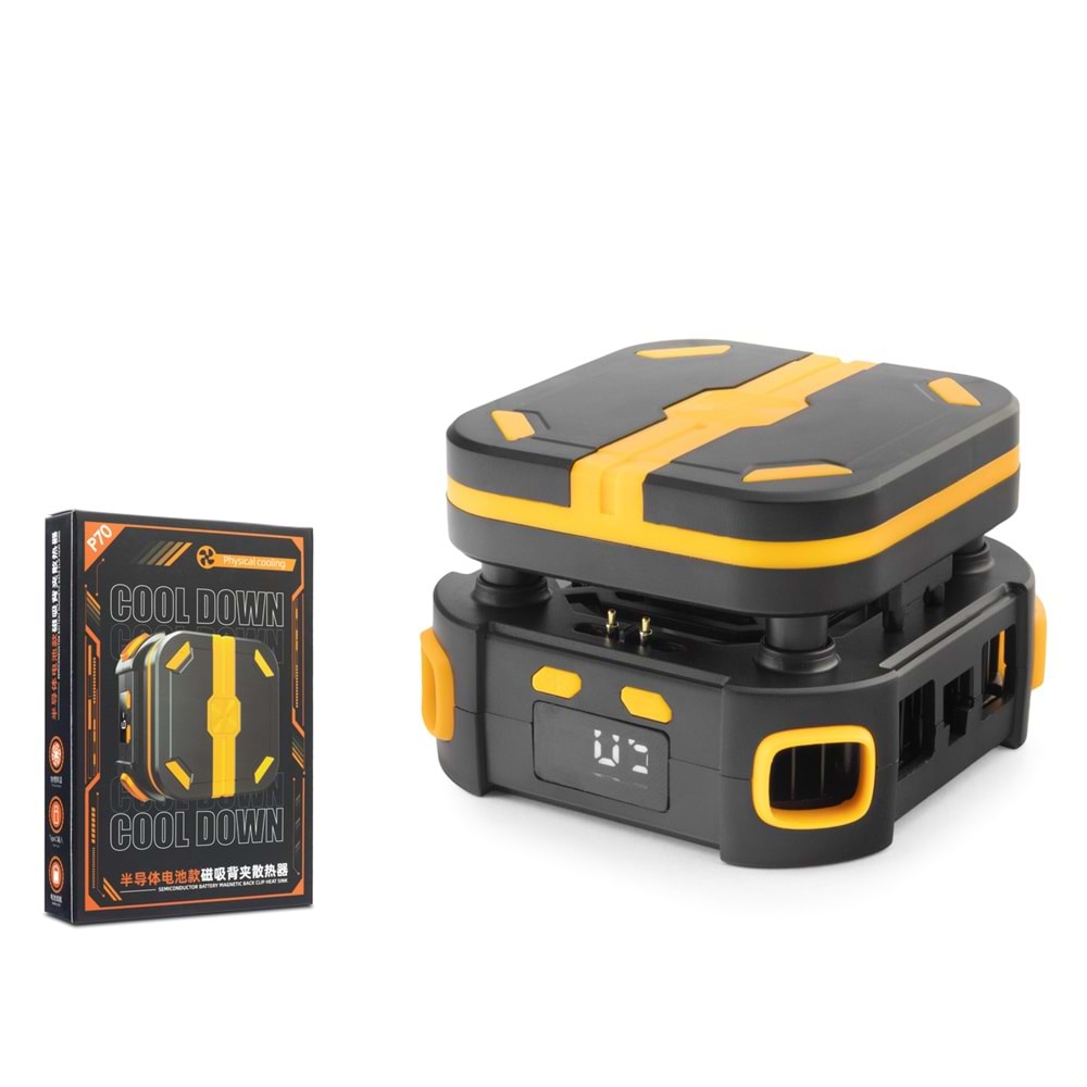 HADRON HDX4386 Telefon Soğutucu Fan Bataryalı Isı Göstergeli - Siyah