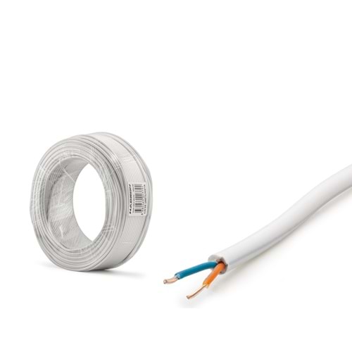 HADRON HDX5016 Yuvarlak (Round) Telefon Hat Kablosu 100 m - Beyaz
