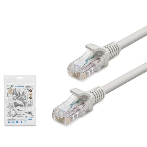 HADRON HDX5029 Cat6 Ethernet Patch Kablosu 1 Gbps 250 MHz 50 cm - Gri