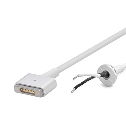 HADRON HDX5542 Laptop Adaptör DC Jack Kablosu 60W T Tip Apple MacBook Uyumlu 1.2 m - Beyaz