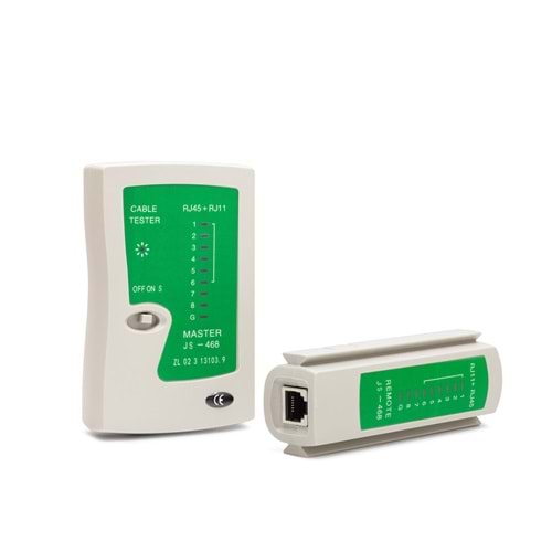 HADRON HDX6501 Kablo Test Cihazı RJ11 + RJ45 - Beyaz