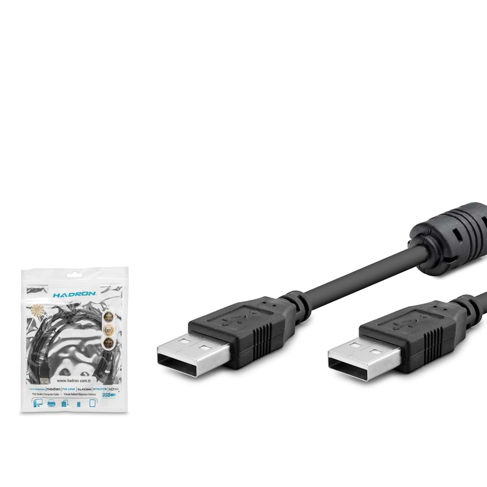 HADRON HDX7532 USB Kablo 1.5 m - Siyah