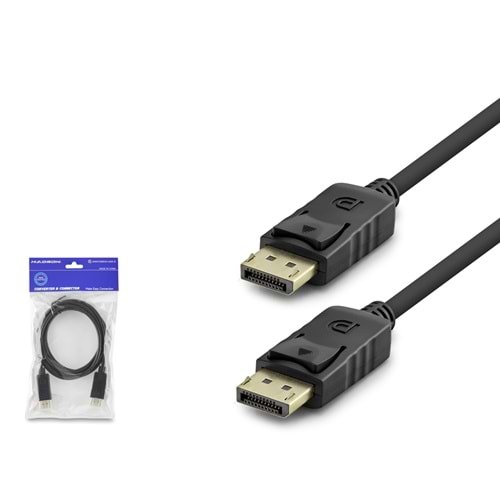 HADRON HDX7765 DisplayPort Kablo 4K 30 Hz 1.8 m - Siyah