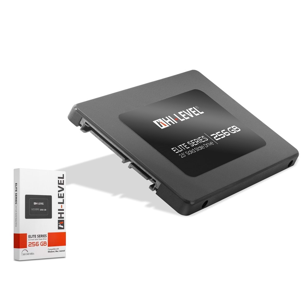 HI-LEVEL HVL-SSD30ELT SSD 256 GB SATA III 2.5 560/540 MB/s Elite Seri - Siyah