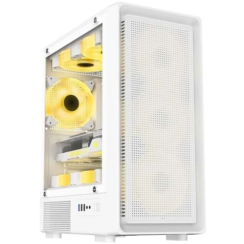 ELBA J330-80B PC Gaming Kasa 80+ 650W Power Supply - Beyaz