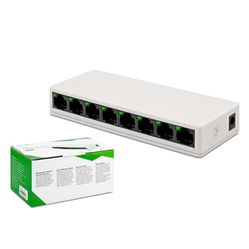 PIX-LINK LV-SW08 Ethernet Switch 8 Port 10/100 Mbps - Beyaz