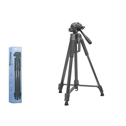 NODAR ND1045 Telefon Tripodu Ayarlanabilir Kollu 3 Kademeli 168 cm - Siyah