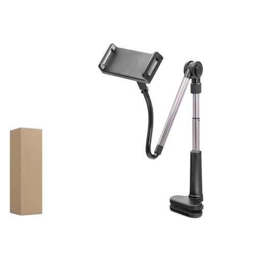NODAR ND1053 Teleskopik Mafsallı Masa Kenarı Telefon ve Tablet Standı - Siyah